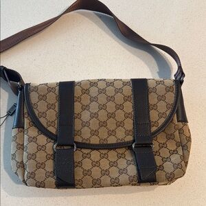 Gucci Brown and Black Crossbody Bag
